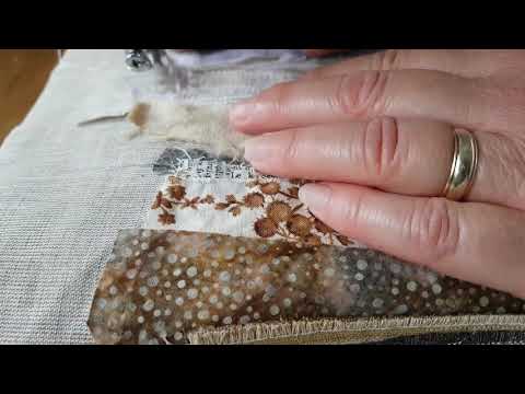 Textile art landscape tutorial part 2