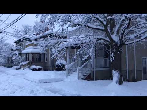 Winter storm in Boston, United states