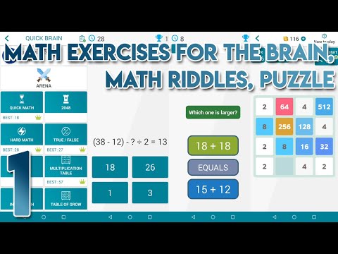 Math Exercises for the brain Math Riddles Puzzle Gameplay Walkthrough - YouTube