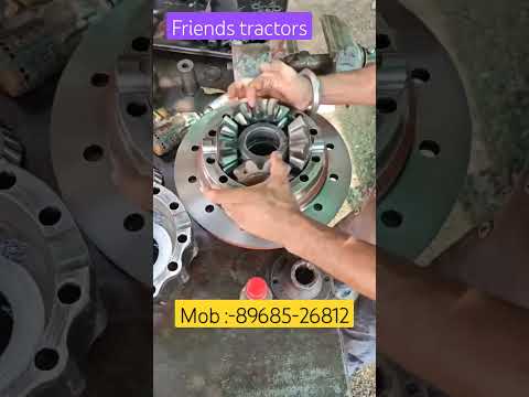 Crown pinion and star set fitting #mechenic #tractor #treandingshort #machine #automobile