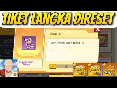 TIKET SUPER DUPER LANGKA RESET🔥, LANGSUNG HABISKAN, GACHA GEAR TAS - One Punch Man The Strongest