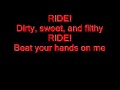 Rob Zombie - Ride (Lyrics)