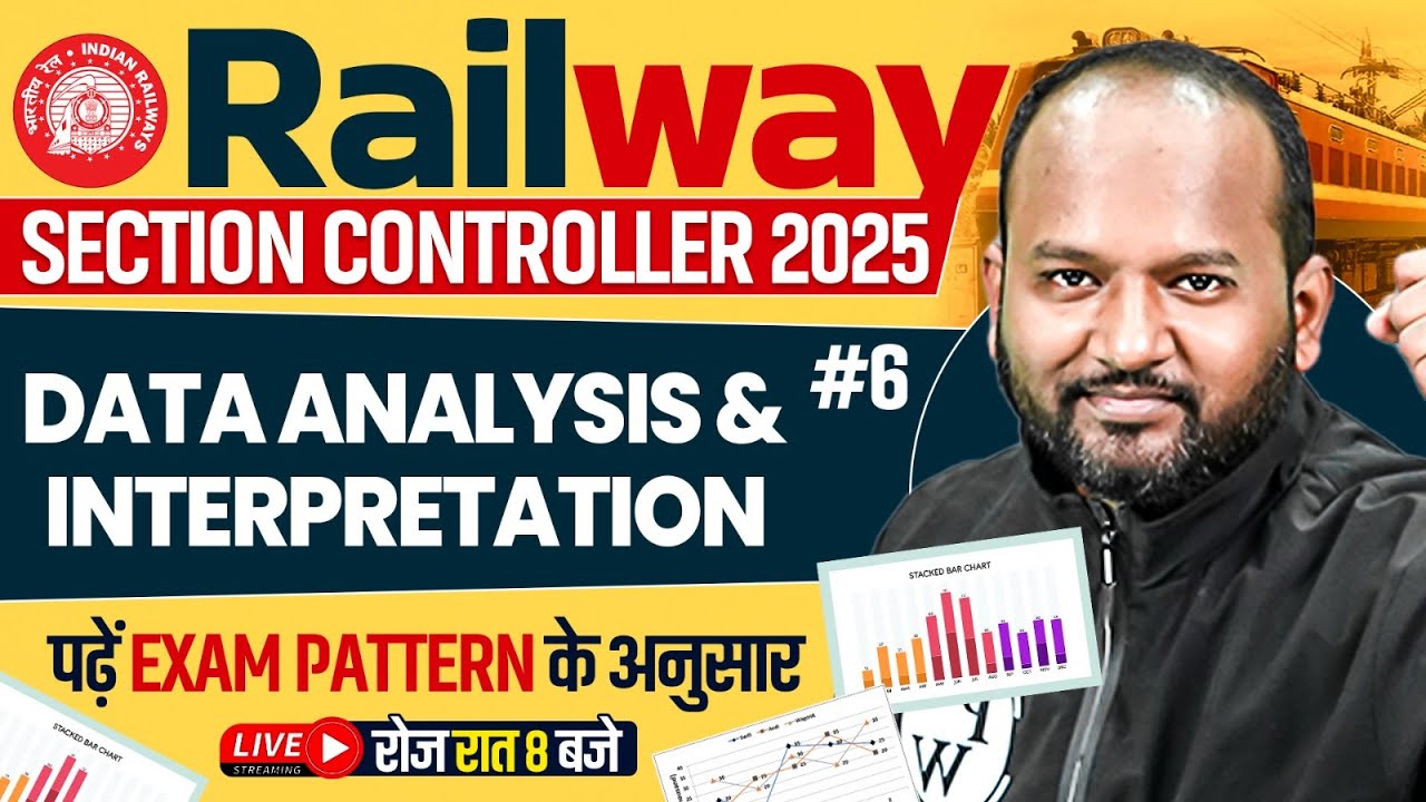 RRB Section Controller Reasoning Classes | Data Analysis And Interpretation | DI By Pulkit Sir #6