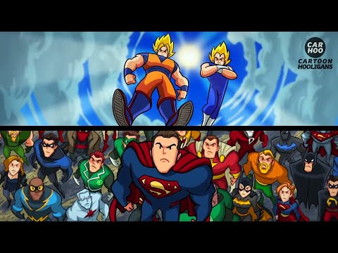 Dragon Ball Z vs DC Superheroes | CARTOON HOOLIGANS