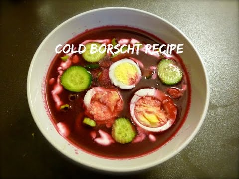 Cold Borscht Recipe - Холодный Борщ - Свекольник