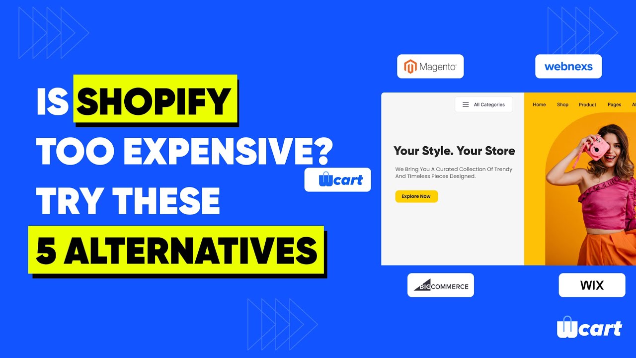 5 Best Shopify Alternatives 2025 (𝗦𝗮𝘃𝗲 𝟱𝟬% + Build Multi-Vendor online Stores)