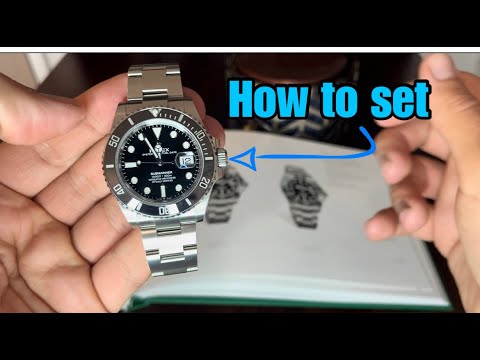 How to adjust the date and time safely on a Rolex Submariner or almost any automatic watch