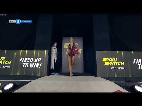 Yeva Meleshchuk Ball AA European RG Championships Kiev 2020