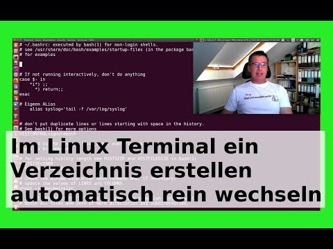 Linux Verzeichnis im Terminal erstellen und sofort rein wechseln