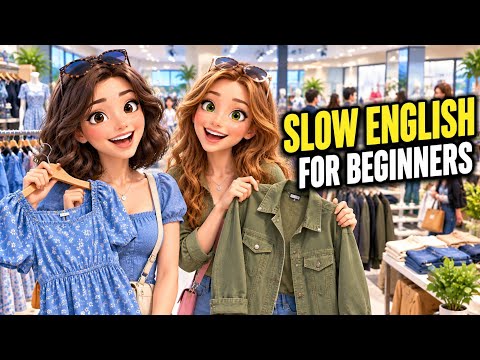 Shopping for Clothes in English | Easy English