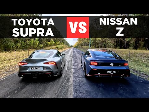Drag Race: 2025 Toyota Supra vs Nissan Z – 0-100 & comparison