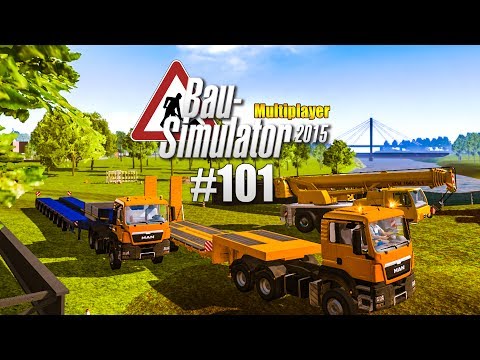 Bau-Simulator 2015 Multiplayer #101 - Die BRÜCKE STEHT! CONSTRUCTION SIMULATOR
