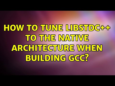 How to tune libstdc++ to the native architecture when building gcc?