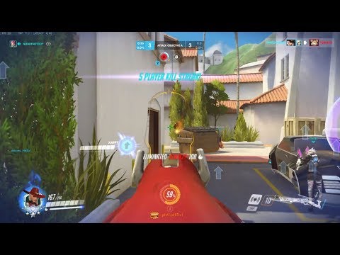 Overwatch Dafran Playing Ashe Like Human Aimbot -Top Ranked-
