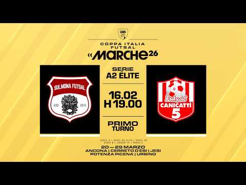 Sulmona Futsal-Atletico Canicattì 1-3 | Coppa Italia Serie A2 Élite 2025/2026 | Primo turno
