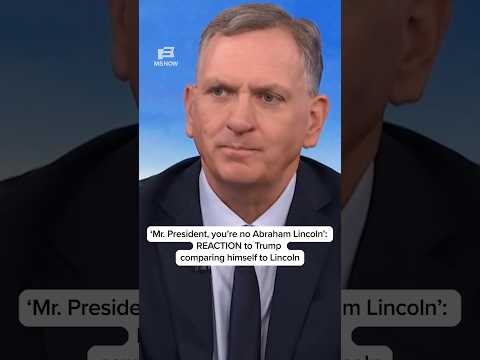 'Mr. President, you're no Abraham Lincoln': REACTION to Trump comparing himself to Lincoln