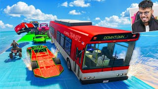 Download lagu Cars Vs Cars Challenge 222.222% People Get Small *Weapon* After This Race in GTA 5! mp3