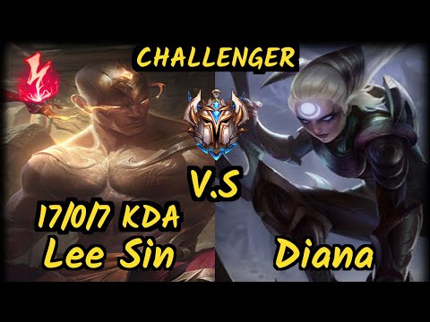 S04 Sertuss (LEE SIN) vs DIANA - 17/0/7 KDA JUNGLE CHALLENGER GAMEPLAY - EUW