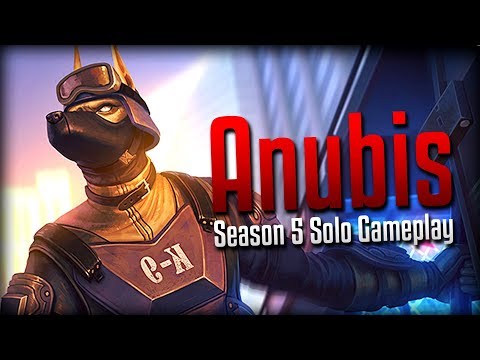 Smite: LIFESTEAL IS BROKEN!- Season 5 Anubis Solo Gameplay