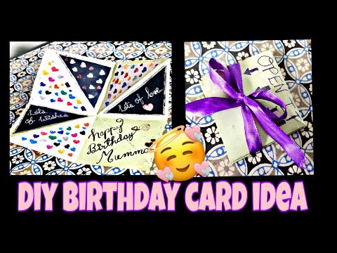 Diy birthday card idea/ pop up birthday card /crafty Annapurna