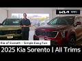 2025 KIA SORENTO LX S EX SX SX Prestige Trim Comparison
