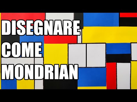 🟥🟨🟦 Laboratorio su MONDRIAN con la tecnica del collage (colori primari)