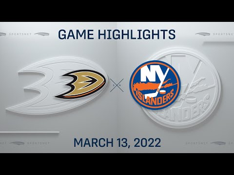 NHL Highlights | Ducks vs. Islanders - Mar. 13, 2022