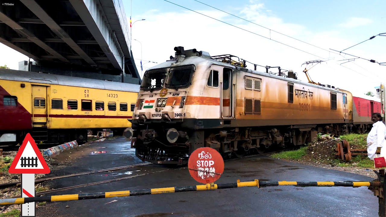 Watch video 55 HIGH SPEED TRAINS CROSSING RAILROAD CROSSINGS | Level Crossing | Indian Railways Trains Now 55 HIGH SPEED TRAINS CROSSING RAILROAD CROSSINGS | Level Crossing | Indian Railways Trains
