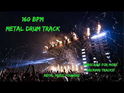 160 BPM Metal Drum Track