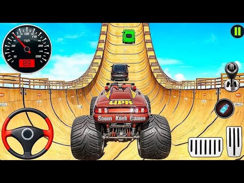 Monster Truck Stunt Master Game - Impossible Mega Ramp Monster Car Racing - Android Gameplay