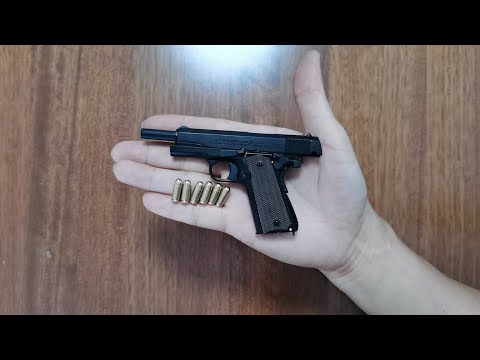 Mini Colt M1911 Review 2022 - Shell Ejection Pistol Keychain with Bullets