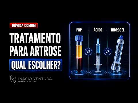 Capa do vídeo - Hidrogel bioativo, ácido hialurônico ou PRP: qual escolher para artrose? — Dr. Inácio Ventura