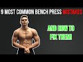 9 common bench press mistakes and how to fix them!