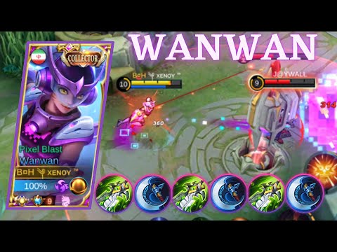 WANWAN GAMEPLAY MOBILE LEGENDS (WANWAN HACK DAMAGE)😍🔥