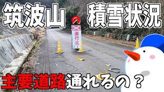 雪が降ったから筑波山の残雪具合を現地調査してきました【Vlog】