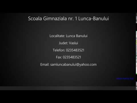 Scoala Gimnaziala nr. 1 Lunca-Banului Lunca Banului