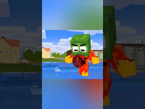 Insane Minecraft Animation - Ice Boy vs Fire Boy at Monster School!