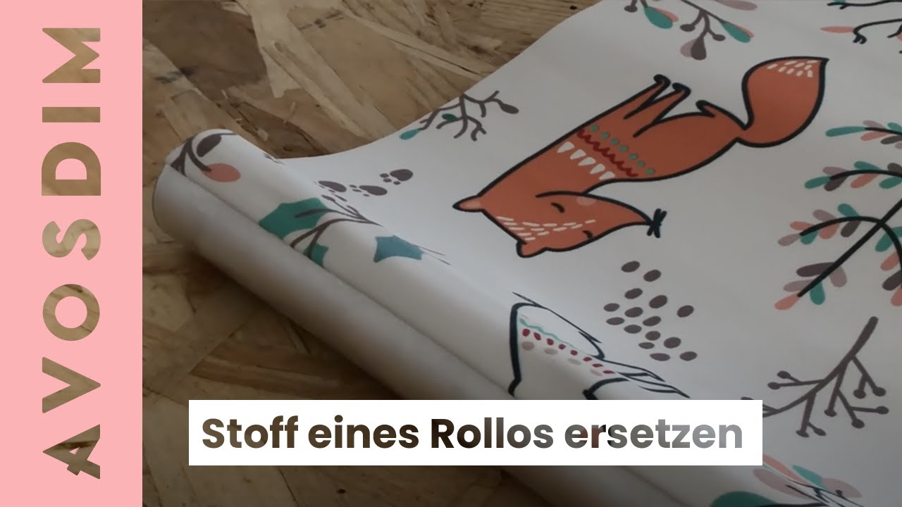 Stoff eines Rollos austauschen