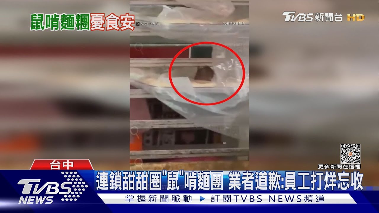 連鎖甜甜圈「鼠」啃麵團 業者道歉:員工打烊忘收