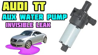 AUDI TT mk1 - replace AUX Electric Water Pump/ how to change - Coolant Leak