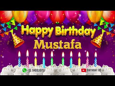 Mustafa Happy birthday To You - Happy Birthday song name Mustafa 🎁