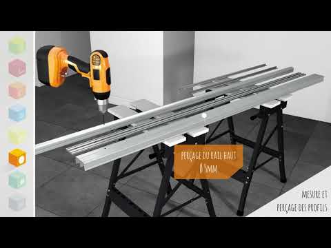 Profil intermédiaire pour porte coulissante - P300-19 SEED