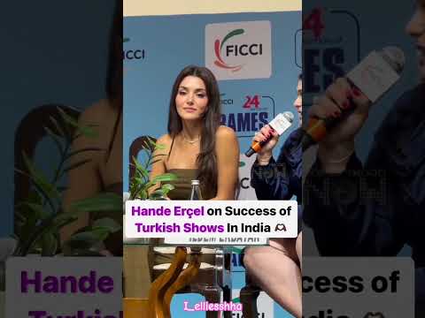 #handeerçel on #success of #turkish #drama in #india #hayat #turkey #burakdeniz #love #event #murat