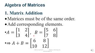 Introduction to matrices | types of matrices