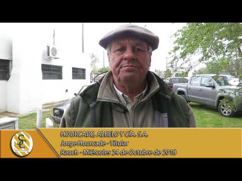 24-10-18 Nota Jorge Hourcade - Titular - Hourcade, Albelo y Cía. S.A. - Rauch