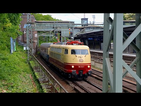 Durchfahrt des Rheingold Sonderzuges nach Lübbenau(Spreewald) mit Br 103 113-7 [4K]