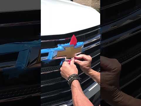 Chevy Emblem Swap | Auto Detailing Customer #shorts #modified #smallbusiness #business