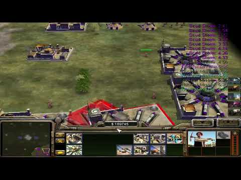 Command & Conquer -Generals Zero Hour- GLA Toxin  vs  7 China infantry-1 VS 7 - EXTRA HARD - YouTupe