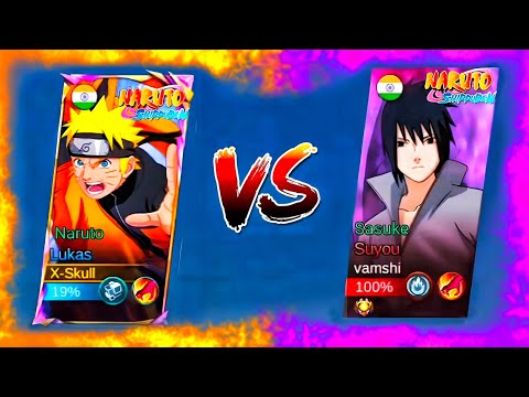 NARUTO VS SASUKE EPIC SHOWDOWN‼️🔥(Lukas vs Suyou) MLBB X NARUTO🍥🍜
