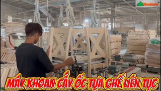Máy khoan cấy ốc tựa ghế liên tục, tối đa năng suất WM-406A